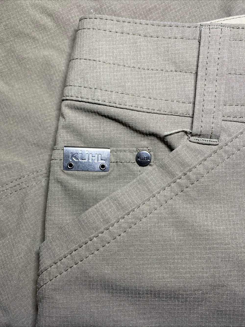 Kuhl SILENCR Ripstop Performance Pants Hiking Men 38x32 Beige Poly Stretch - Picture 6 of 8